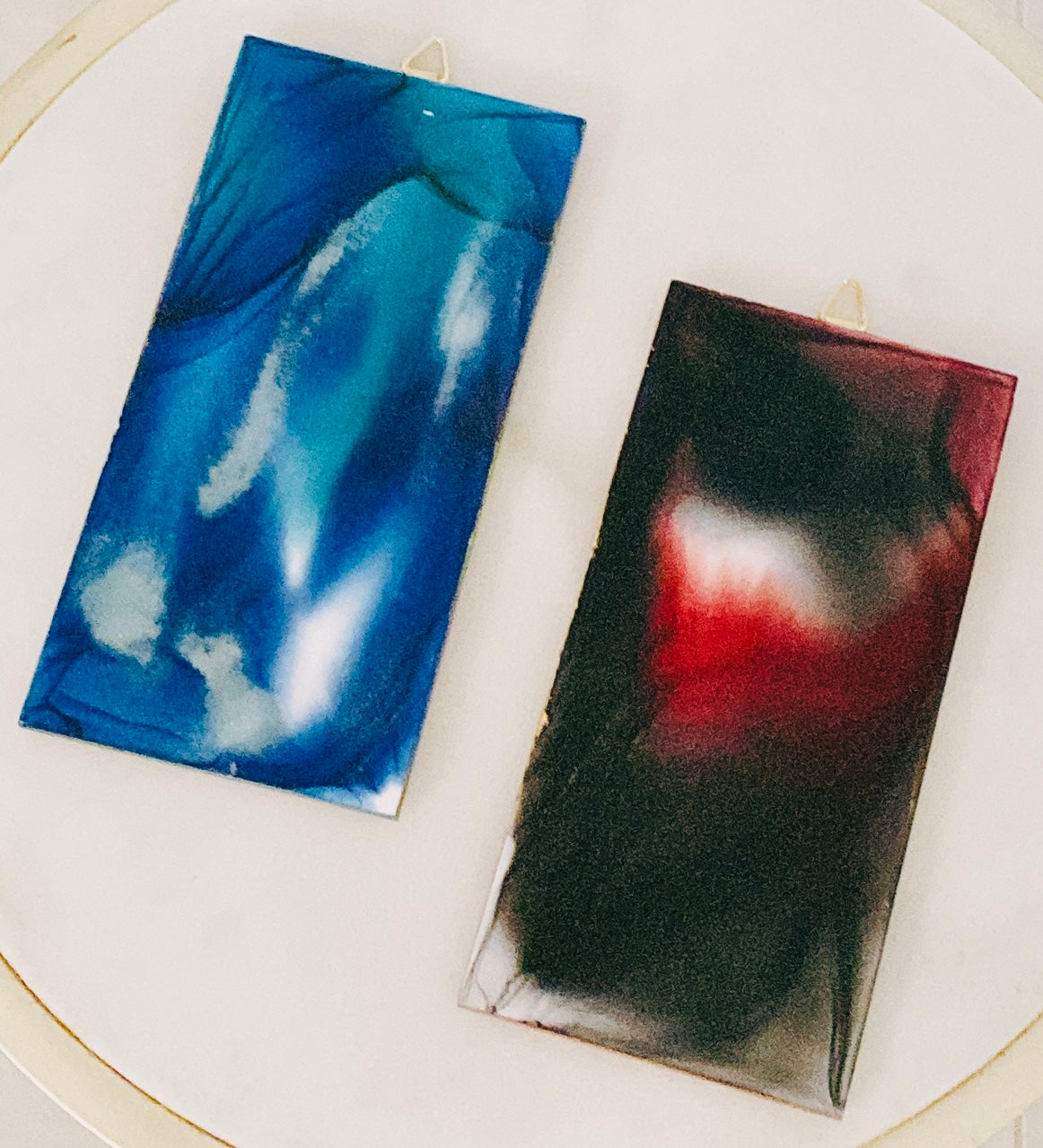 Alcohol Ink Art Tiles - $30 per tile - $50 for both